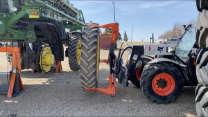 TireGrabber installing tire